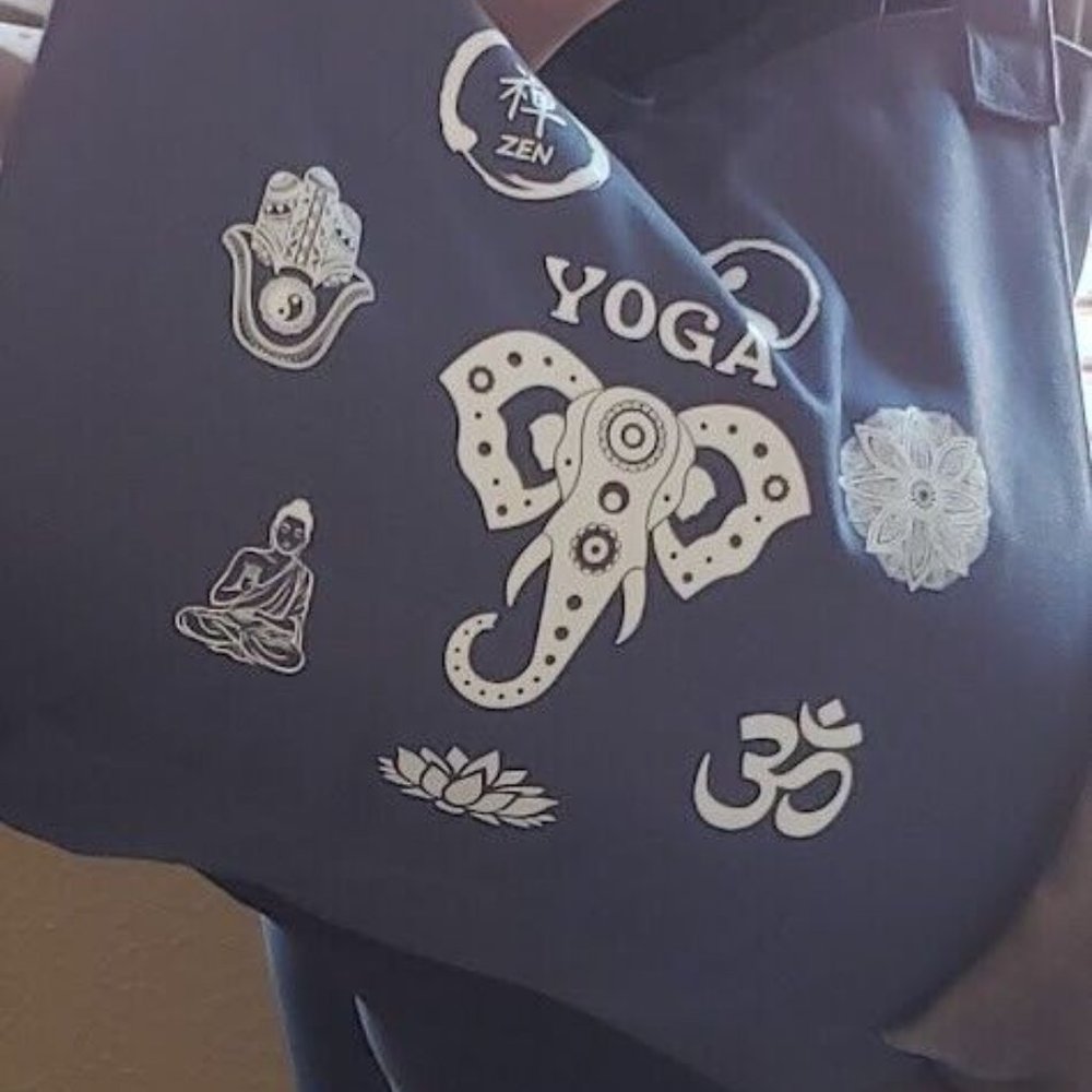 Yoga Mat Bags with 3 Pockets Canvas 5 Lot - Picture 10 of 12